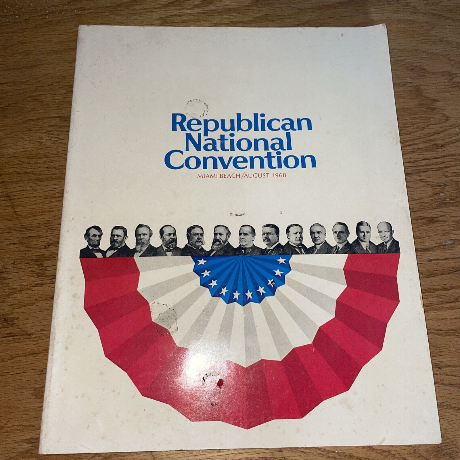 1968 Republican National Convention Program / Miami Beach Florida RICHARD NIXON