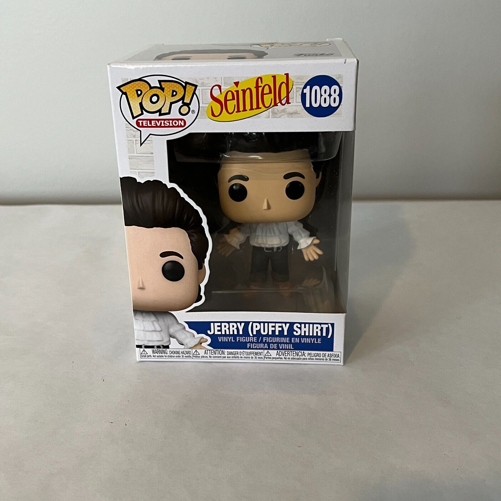 NEW FUNKO POP Television: Jerry Seinfeld - Puffy Sleeve  #1088 MIB IN STOCK