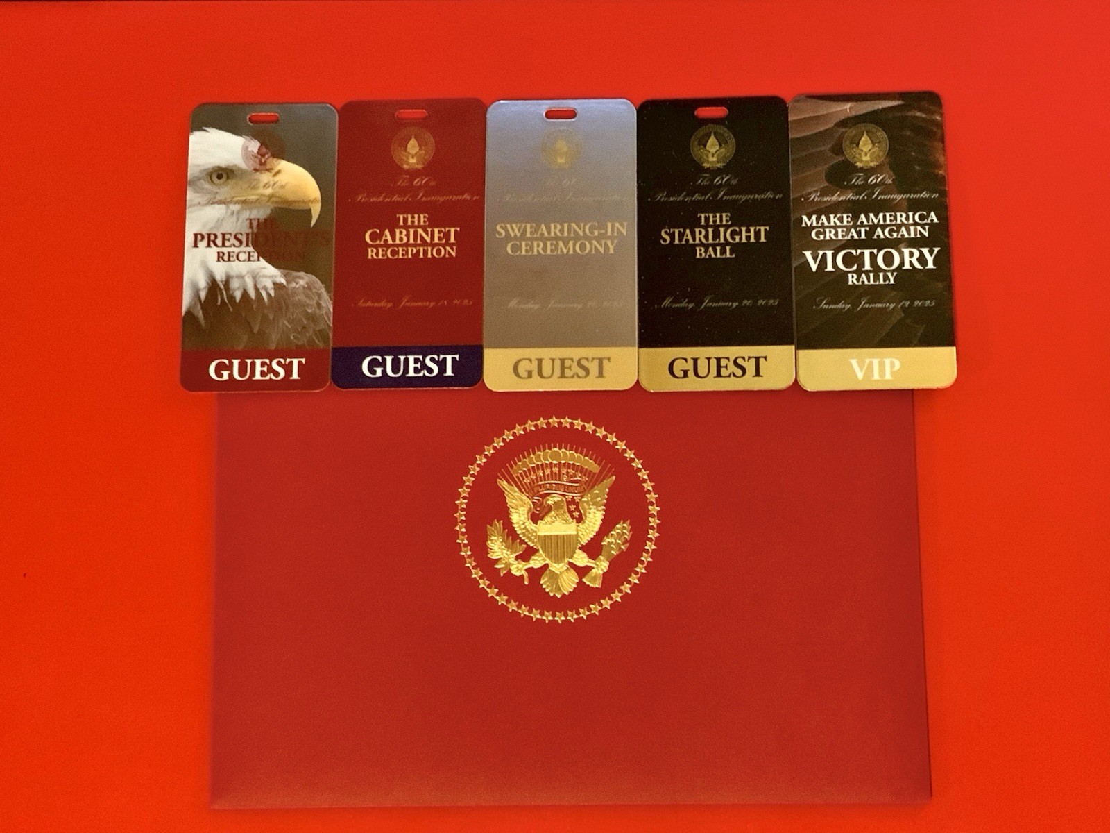 RARE Authentic President Donald J Trump 2025 VIP Guest Inaugural Invitation Set RARE Authentic President Donald J Trump 2025 VIP Guest Inaugural Invitation Set