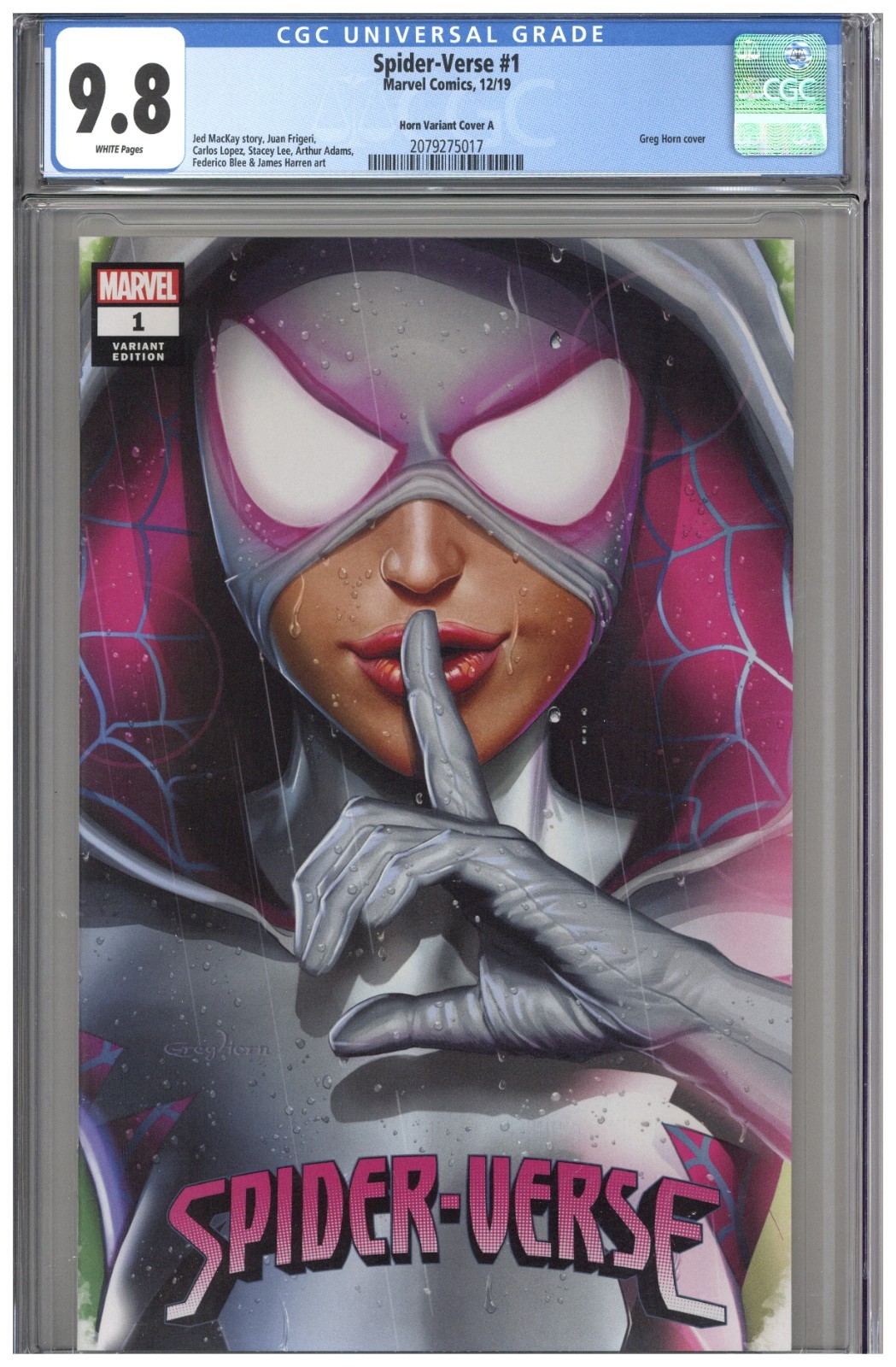 Spider-Verse #1 CGC 9.8 Horn Variant Cover A Edition 2019