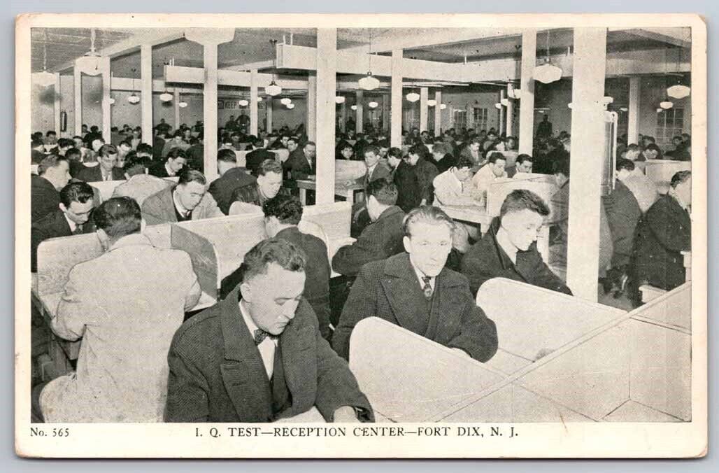 eStampsNet - Fort Dix NJ IQ Testing Reception Center 1942 Postcard