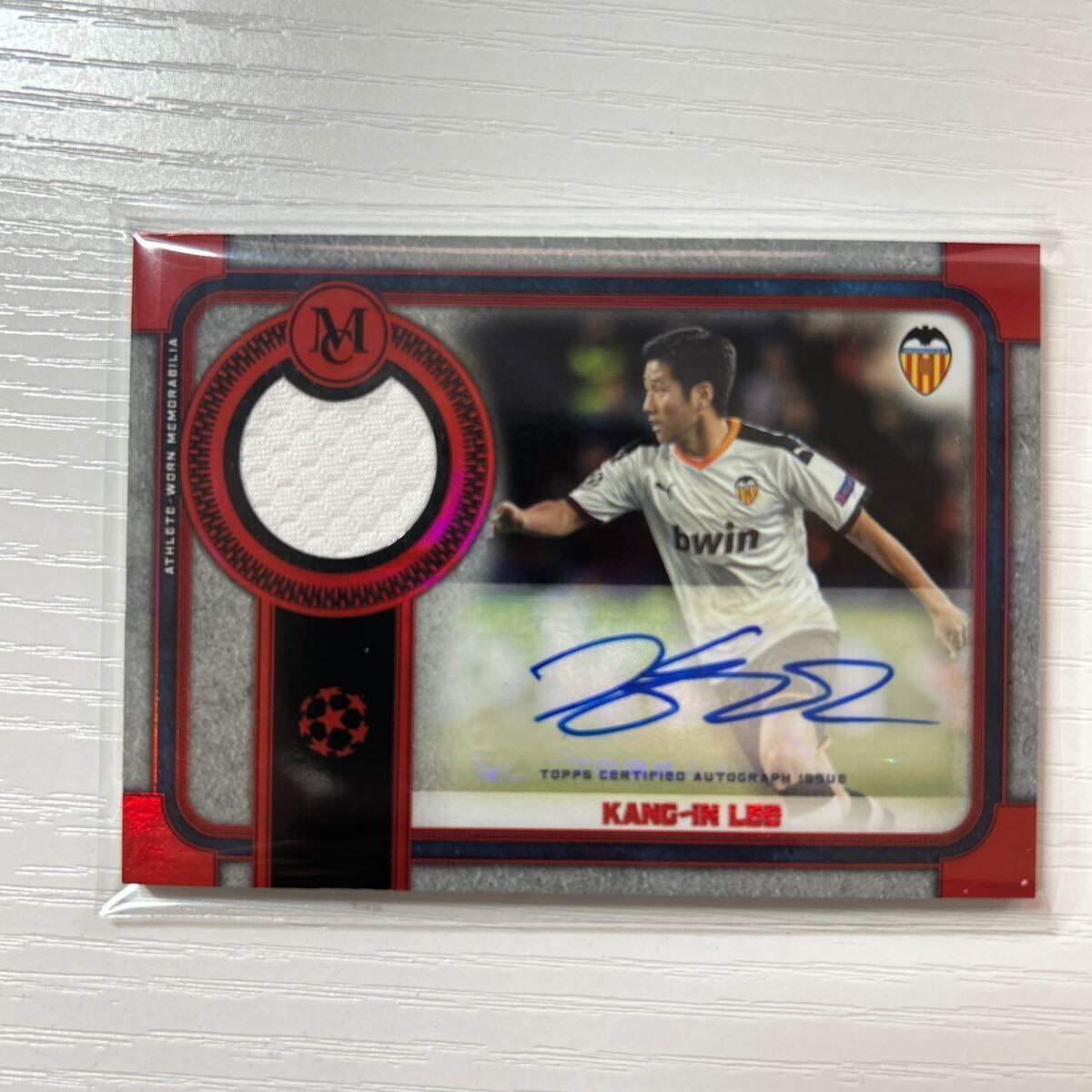 2019 20 Topps Museum Collection Champions League Lee Kang In jersey auto 25
