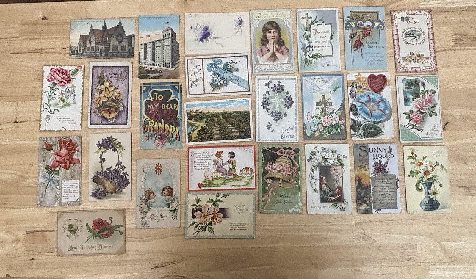 47 Antique Vintage Postcards 1900s Ohio Cincinnati Toledo WWI Historical Lot