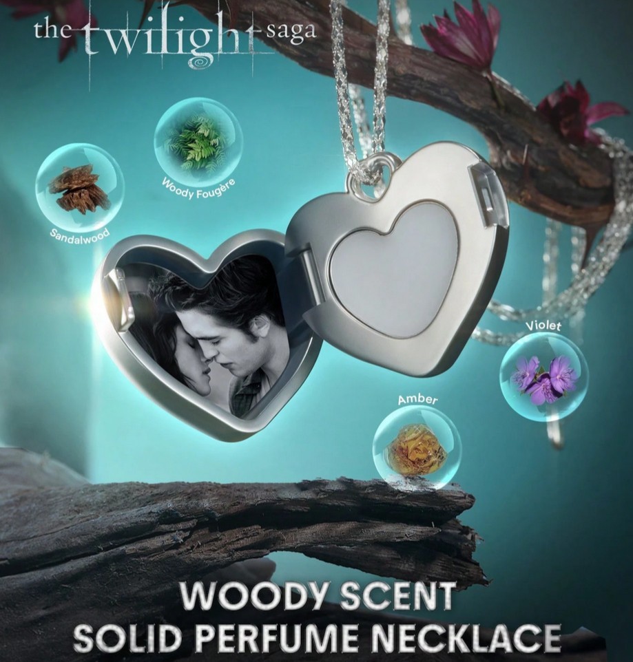 The TWILIGHT SAGA™ SOULMATES Solid Perfume Silver Necklace The TWILIGHT SAGA™ SOULMATES Solid Perfume Silver Necklace