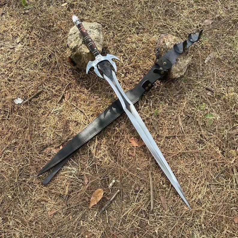 Viking Sword, HandForged Unique Sword 38" Medieval European Historical Full Tang Viking Sword, HandForged Unique Sword 38" Medieval European Historical Full Tang