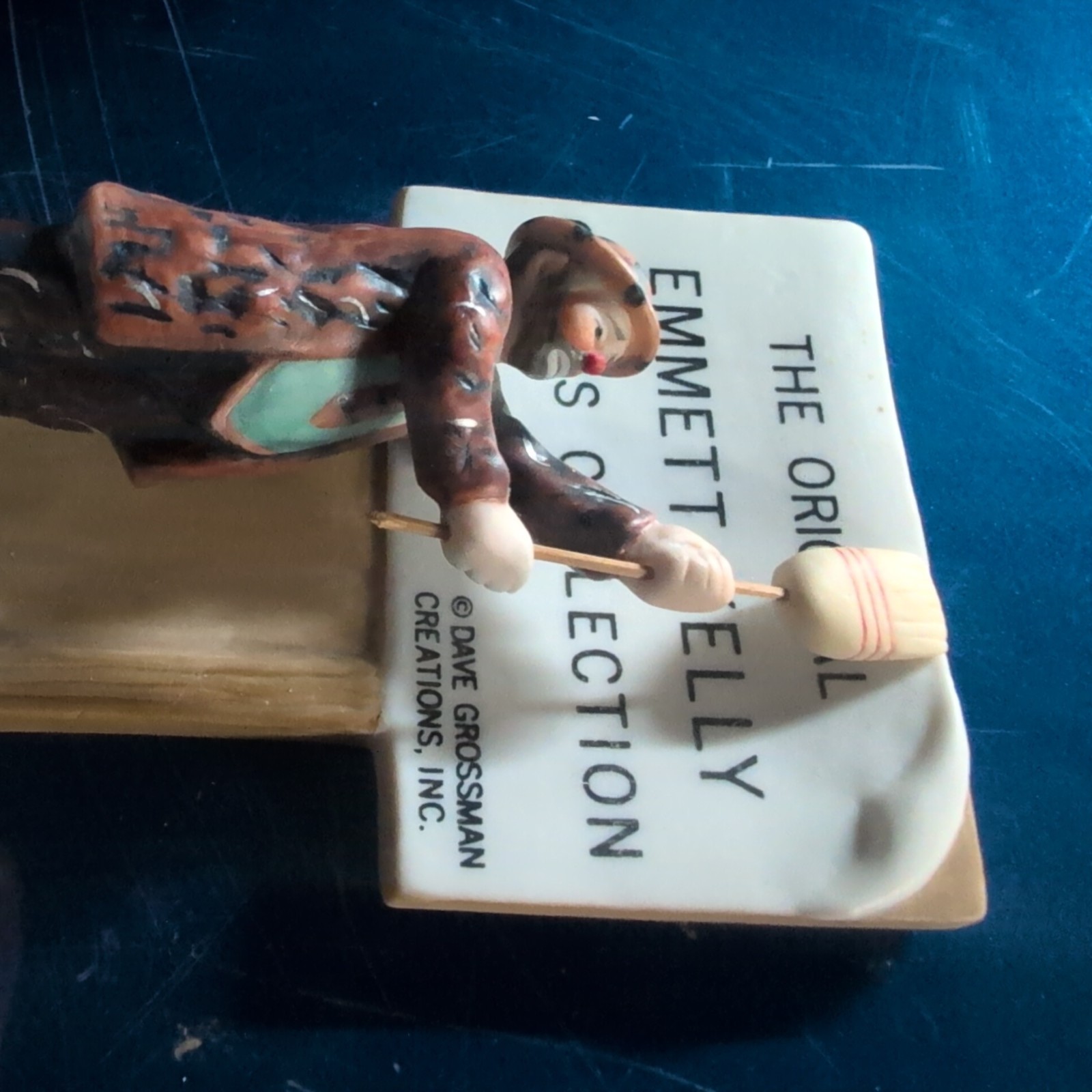 Vintage Emmett Kelly Circus Collection Putting Up Poster No Box Vintage Emmett Kelly Circus Collection Putting Up Poster No Box