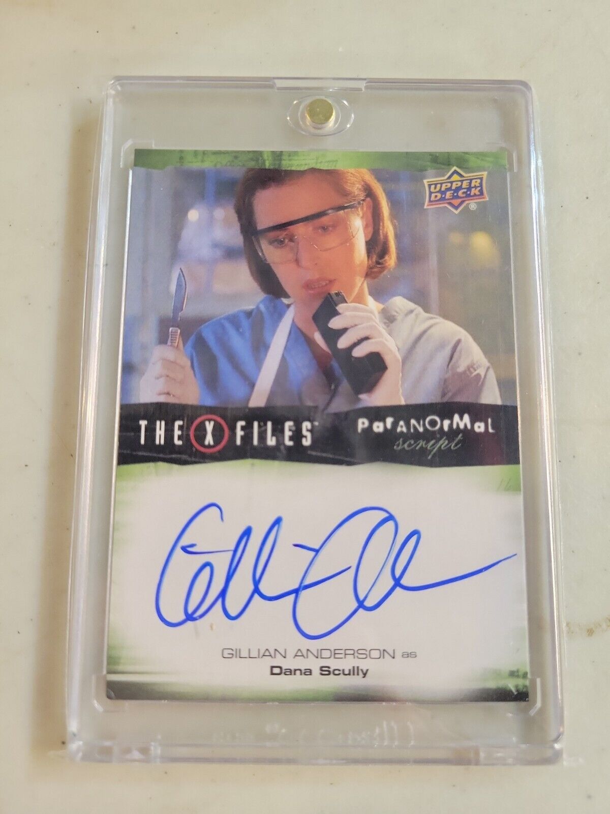 2019 Upper Deck X-Files UFOs and Aliens Autograph A-AN Gillian Anderson 