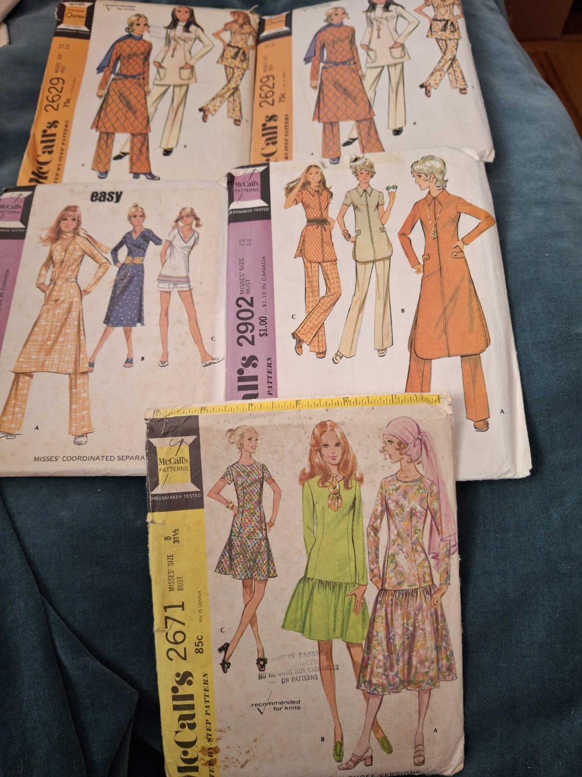 Vintage McCalls Tunic/Pants/Dress Patterns Lot Of Six Vintage McCalls Tunic/Pants/Dress Patterns Lot Of Six