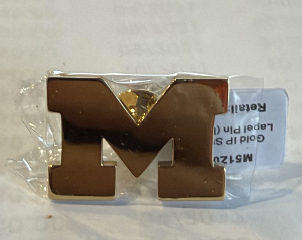 10 University of Michigan Steel Lapel Pins College Wolverines Football Alumni 10 University of Michigan Steel Lapel Pins College Wolverines Football Alumni