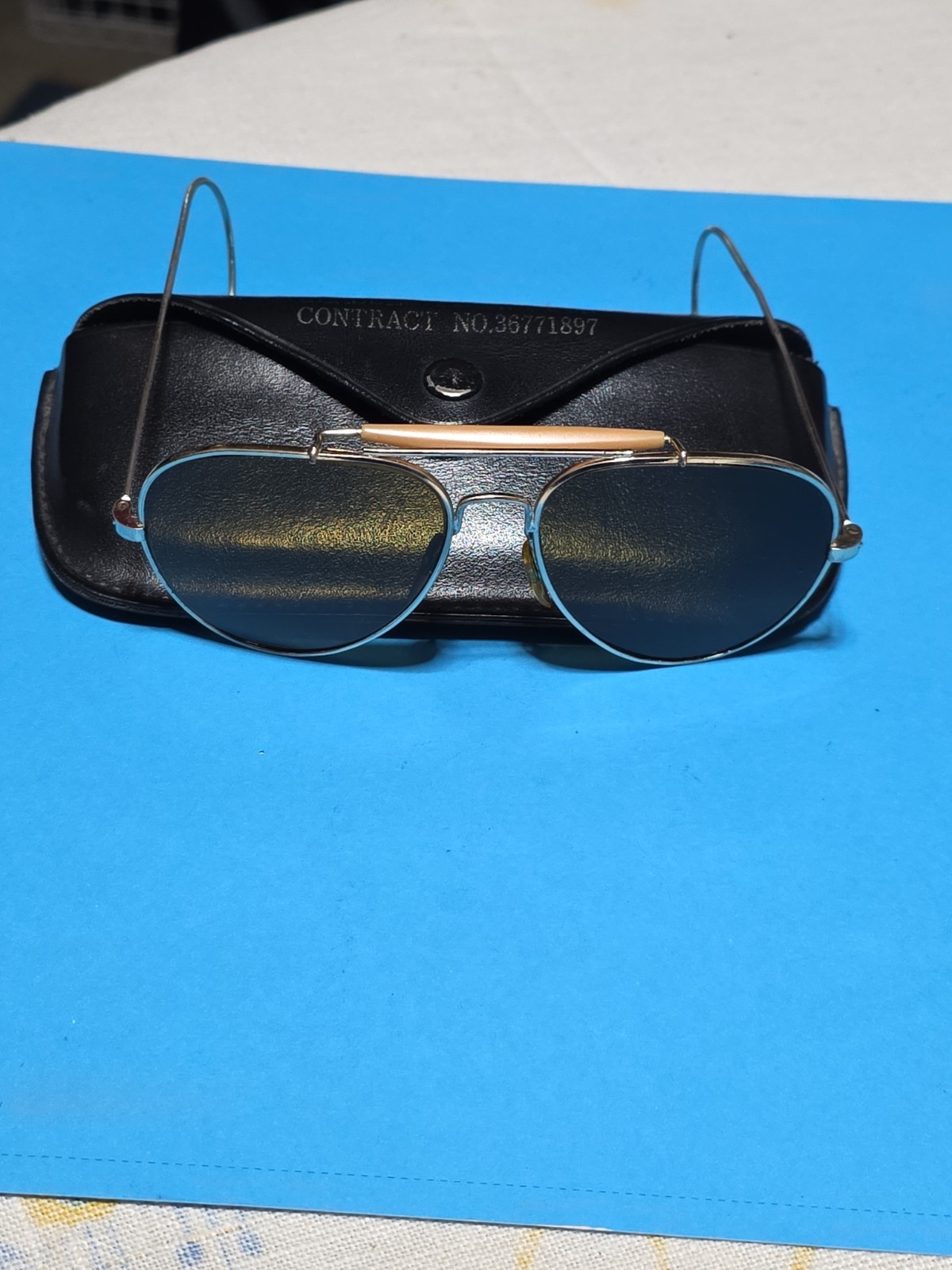Vintage US Army Air Forces Glasses SUN Contract 36771897 Aviator Sunglasse