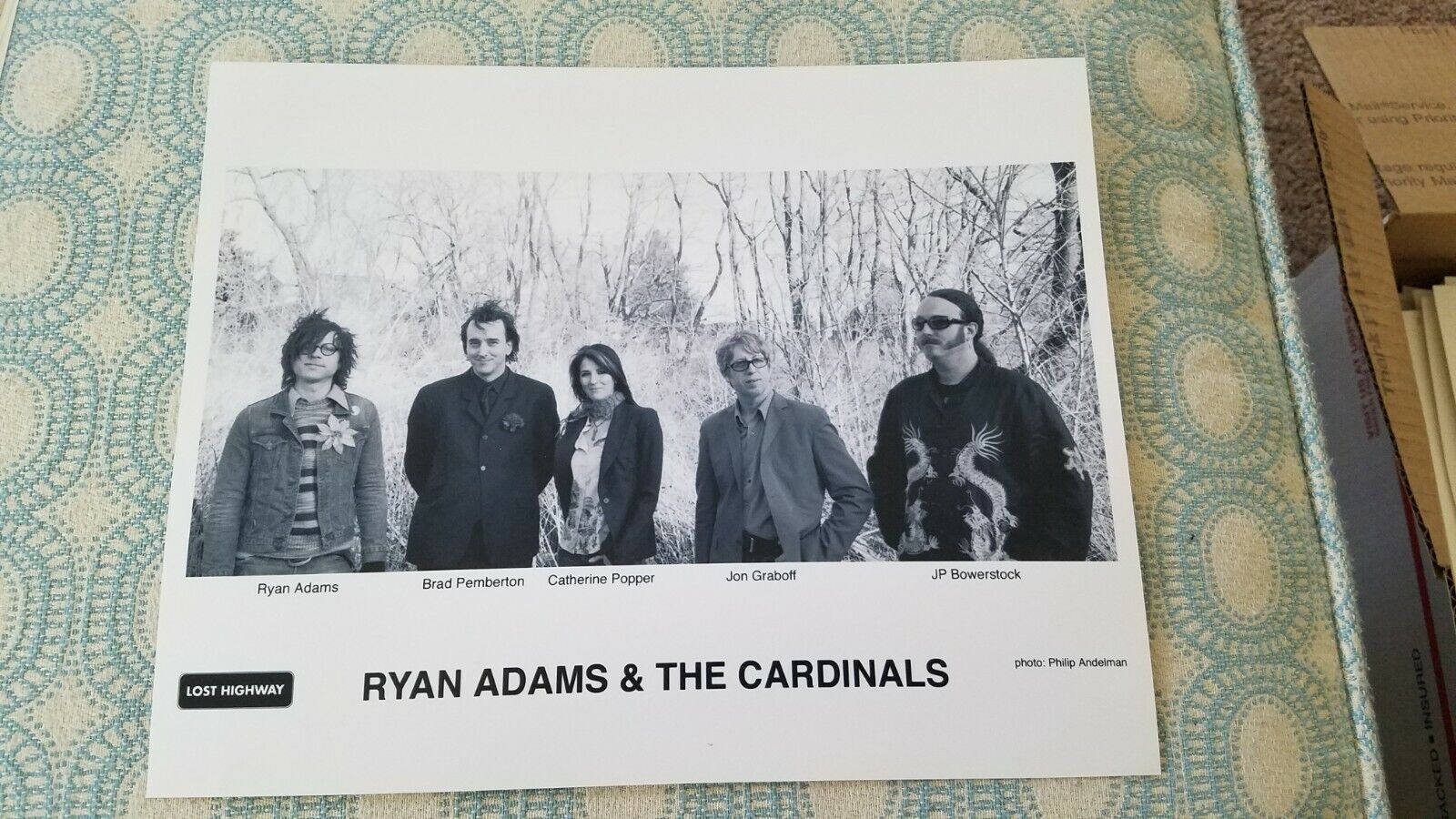 RC704 Band 8x10 Press Photo PROMO MEDIA  RYAN ADAMS & THE CARDINALS, LOST HWY