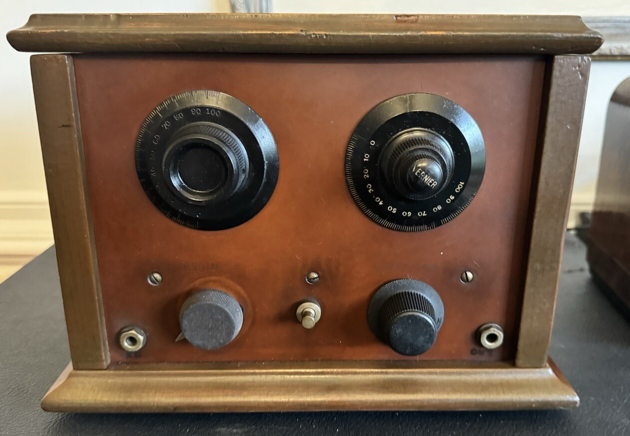 Vintage Regenerative Detector & 1 Rf / 1 Af 01A Tube Amp Caswell Runyan Co. RARE Vintage Regenerative Detector & 1 Rf / 1 Af 01A Tube Amp Caswell Runyan Co. RARE