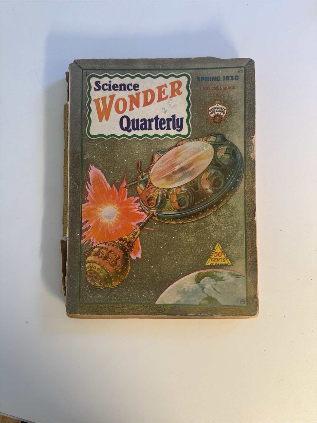 SCIENCE WONDER QUARTERLY SPRING 1930 PULP Loose Cover