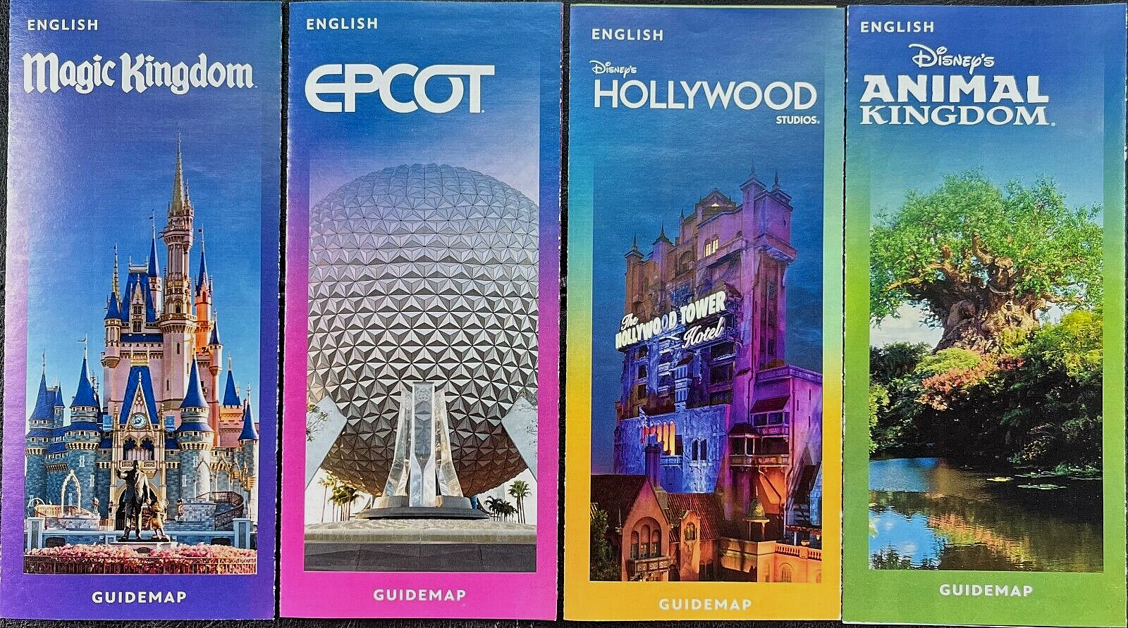 NEW 2023 Walt Disney World Theme Park Guide Maps 4 Current Maps Newest Available