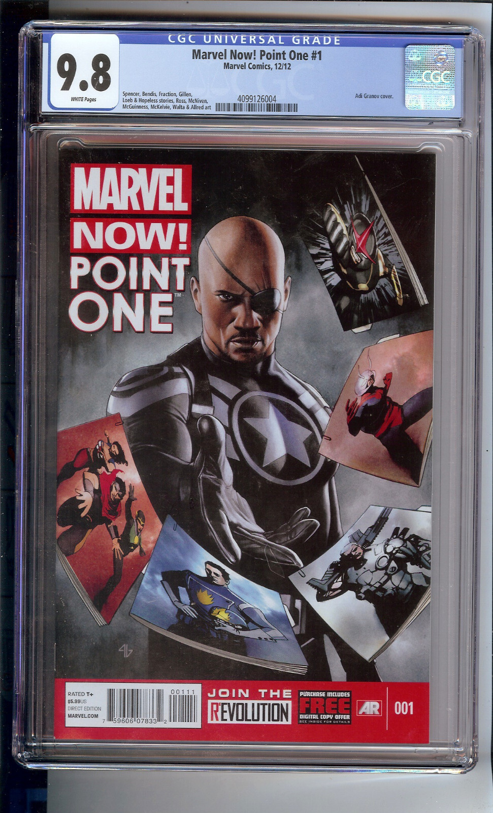 MARVEL NOW  POINT ONE  #1 CGC 9.8  "ADI GRANOV COVER"