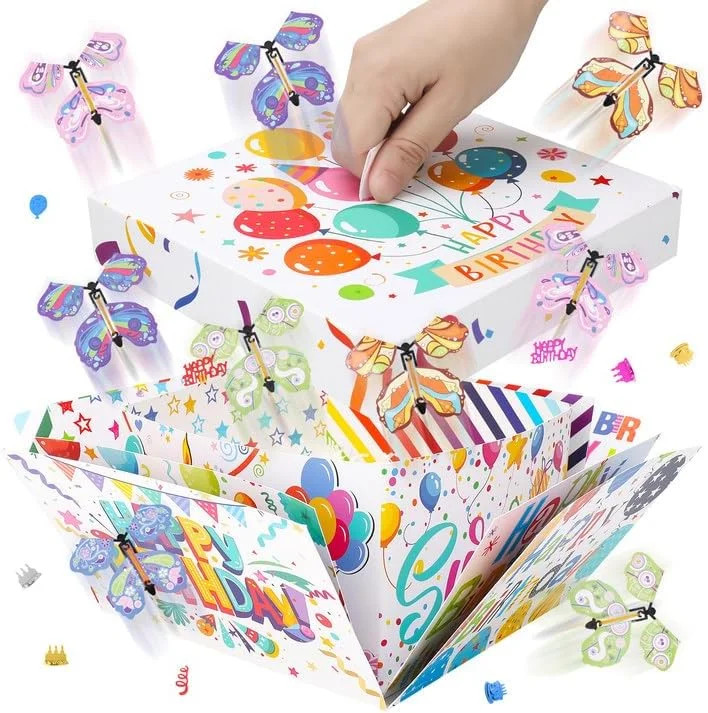 Birthday Explosion Gift Box, Flying Butterfly Surprise Gift Box, Surprise Butter Birthday Explosion Gift Box, Flying Butterfly Surprise Gift Box, Surprise Butter