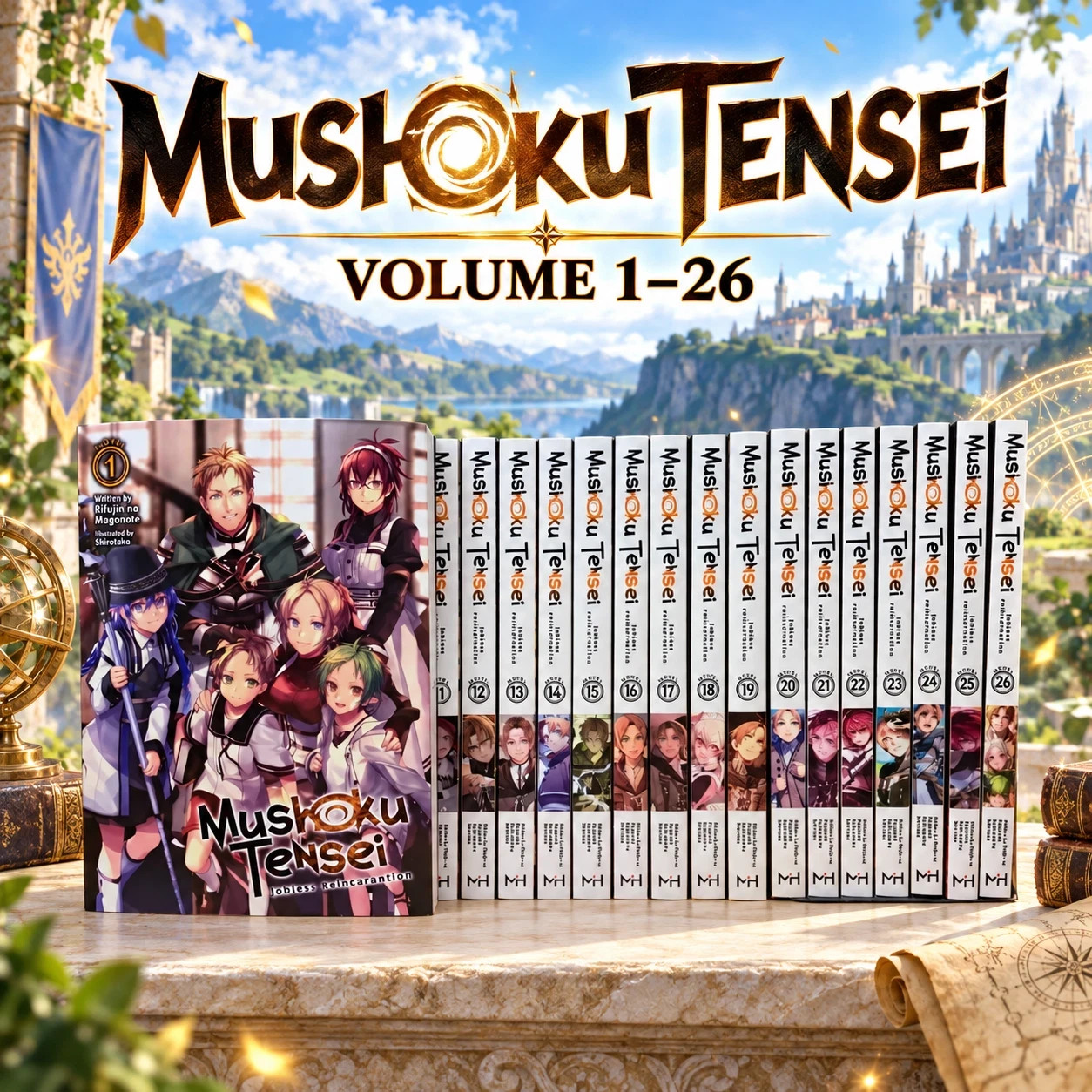 Mushoku Tensei: Jobless Reincarnation Light Novel Vol 1-26 Digital Copy Mushoku Tensei: Jobless Reincarnation Light Novel Vol 1-26 Digital Copy