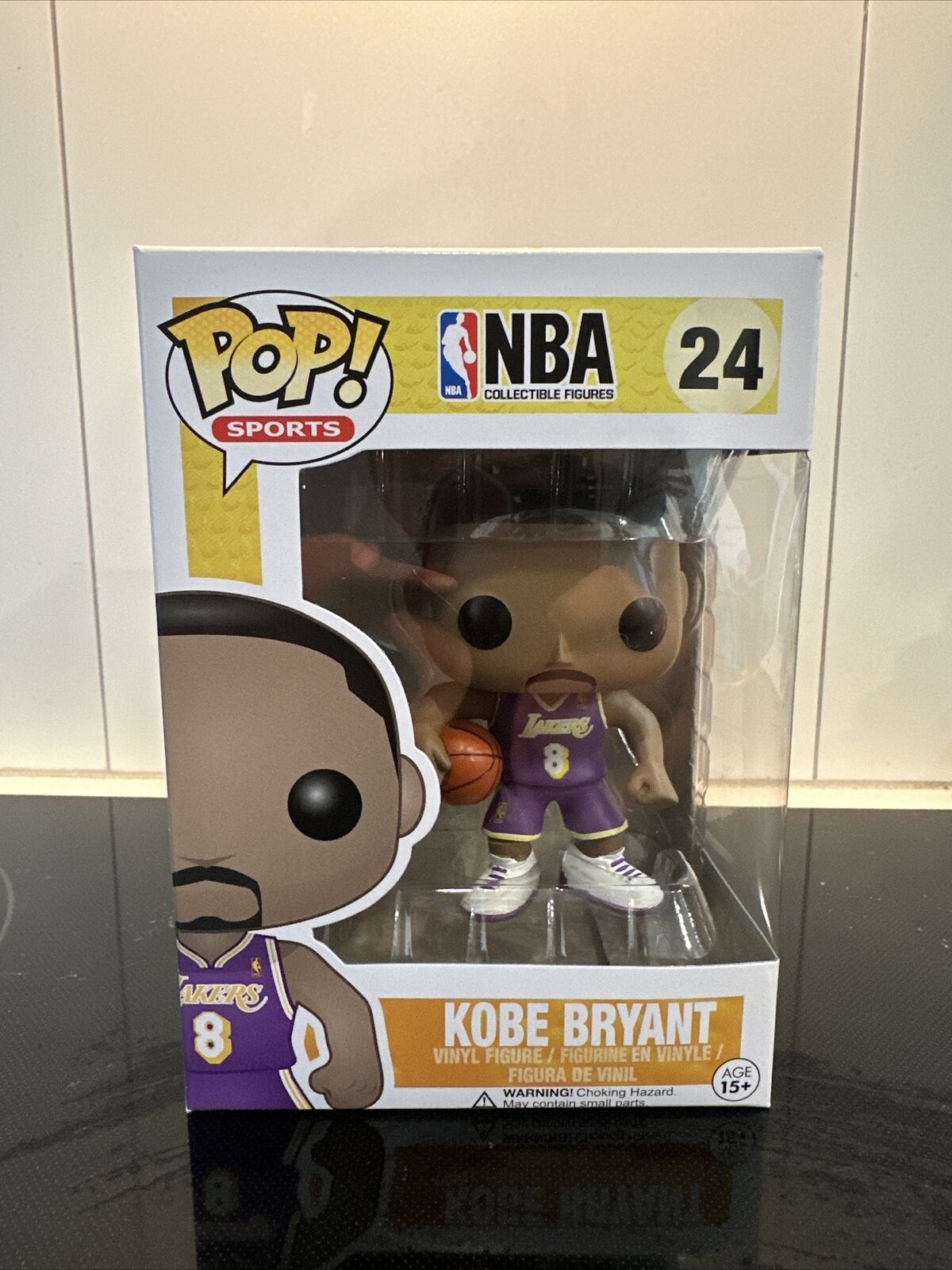 Funko Pop NBA #24 Kobe Bryant Lakers Purple Jersey #8 Vaulted Rare