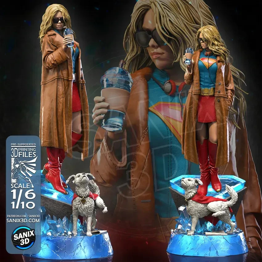 Supergirl | Milly Alcock‑Inspired Street Style | UNPAINTED | 1/6 Scale Resin Kit Supergirl | Milly Alcock‑Inspired Street Style | UNPAINTED | 1/6 Scale Resin Kit