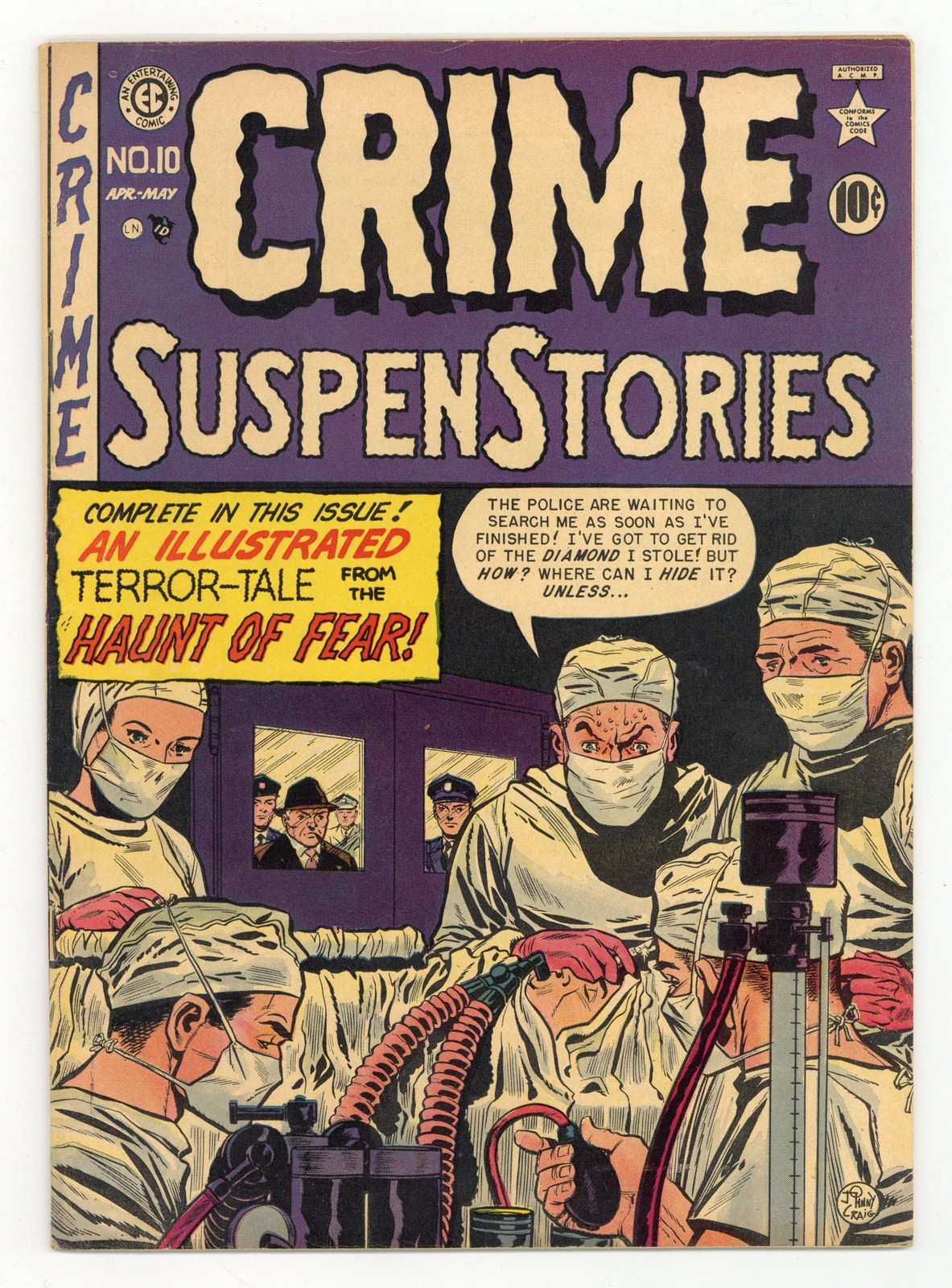 Crime Suspenstories #10 FN+ 6.5 1952 Crime Suspenstories #10 FN+ 6.5 1952