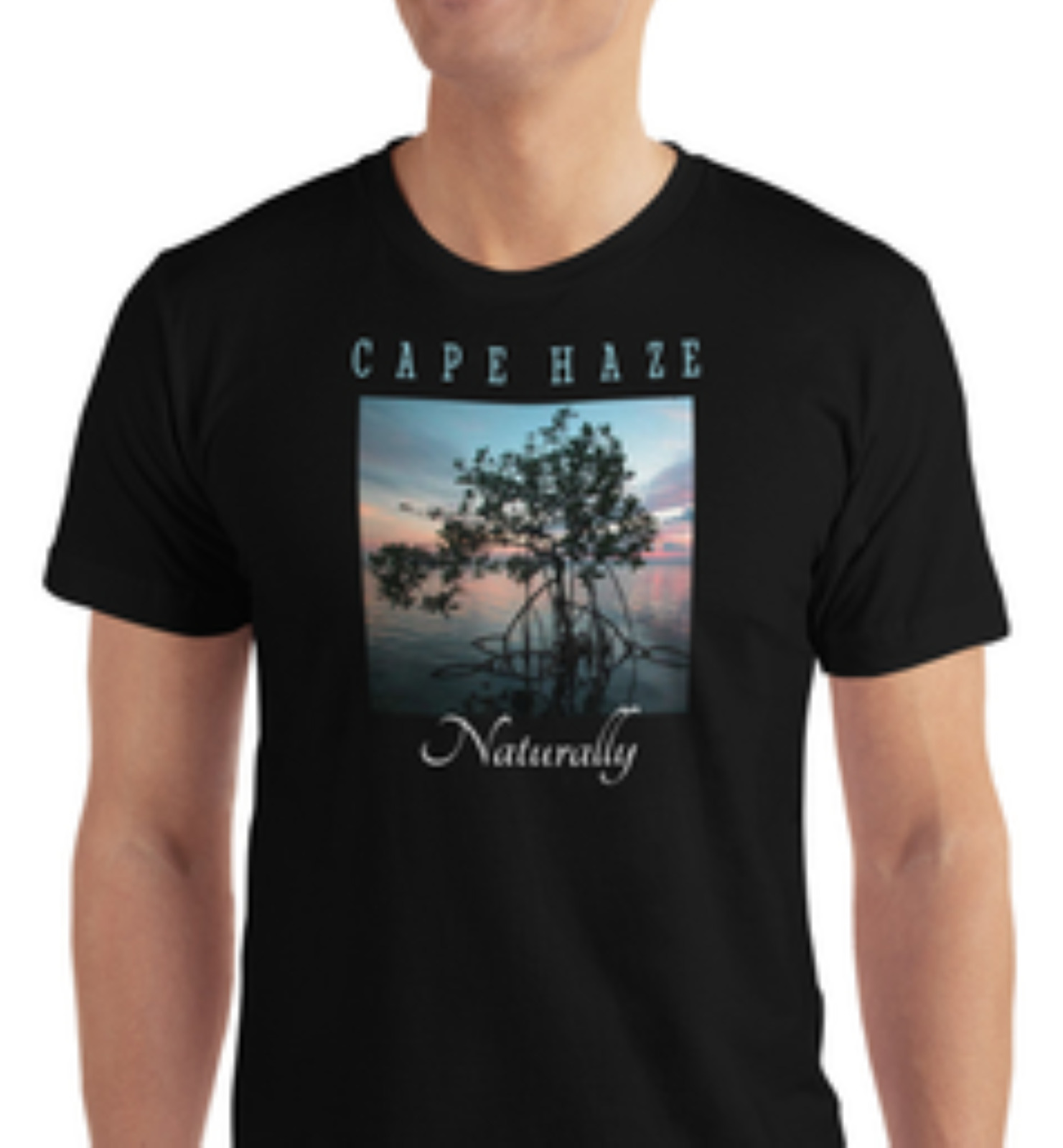 Cape Haze Florida Large Unisex T-Shirt Mangroves Design