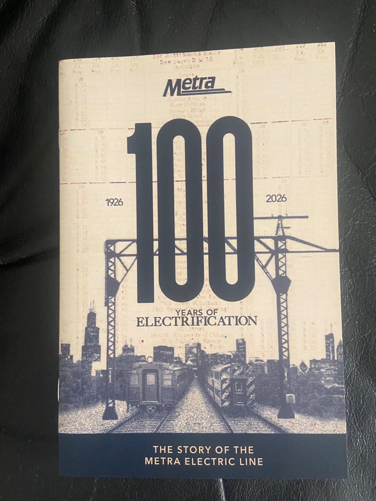 Rare Metra Rail 100 Years of Electrification Anniversary Book Chicago Railway Rare Metra Rail 100 Years of Electrification Anniversary Book Chicago Railway