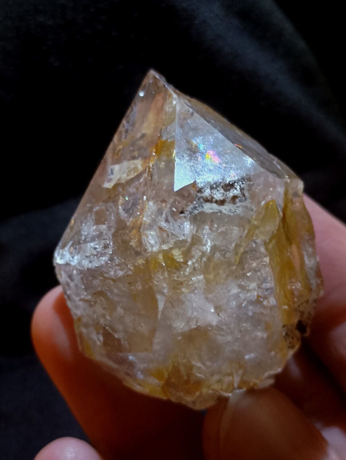  Huge Herkimer 💎Golden Healer Crystal/Point From New York 