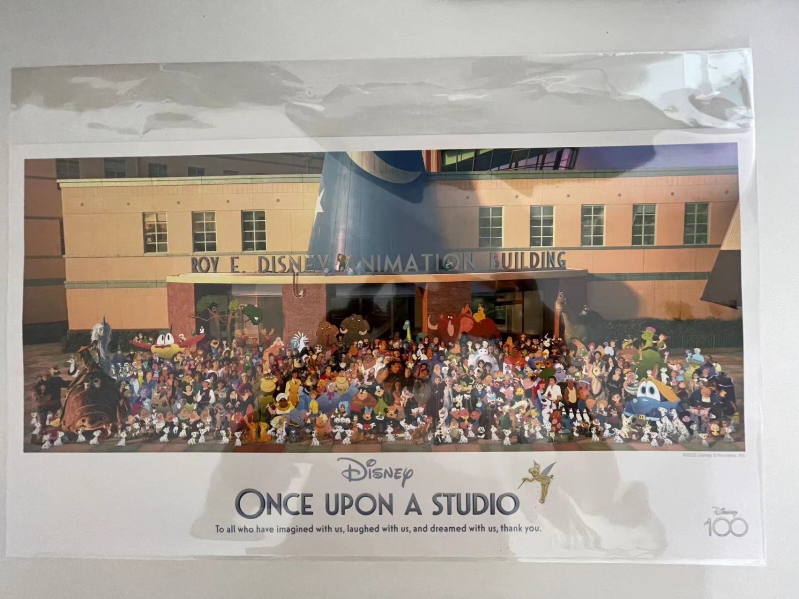 Disney ONCE UPON A STUDIO Lithograph DISNEY 100 Cast Member Exclusive Disney ONCE UPON A STUDIO Lithograph DISNEY 100 Cast Member Exclusive