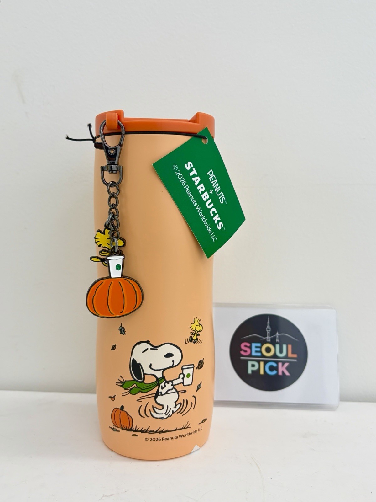 Starbucks Korea 2026 Peanuts Snoopy Pumpkin Flowline Stainless Tumbler 473ml Starbucks Korea 2026 Peanuts Snoopy Pumpkin Flowline Stainless Tumbler 473ml
