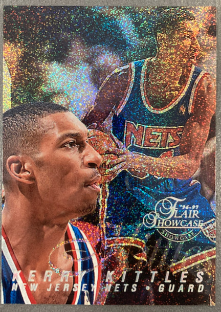 KERRY KITTLES 1996-97 FLAIR SHOWCASE ROOKIE ROW 0 KERRY KITTLES 1996-97 FLAIR SHOWCASE ROOKIE ROW 0
