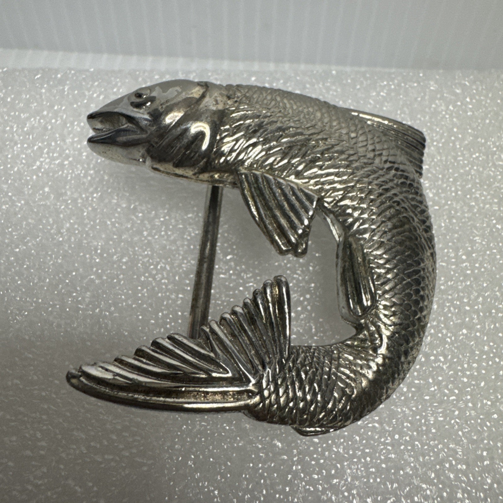 Vintage RARE 1991 Signed Wathne Ltd Sterling Silver Belt Buckle “Jumping Fish” Vintage RARE 1991 Signed Wathne Ltd Sterling Silver Belt Buckle “Jumping Fish”