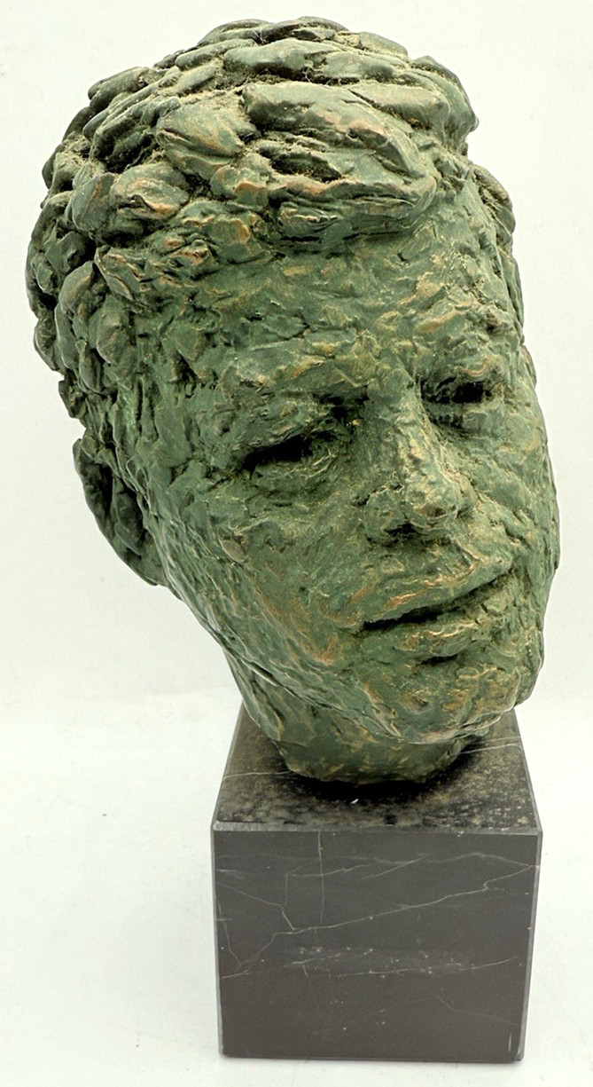 Vtg 1965 John F Kennedy Original Bronze Bust Sculpture Robert Berks 8.25" Vtg 1965 John F Kennedy Original Bronze Bust Sculpture Robert Berks 8.25"