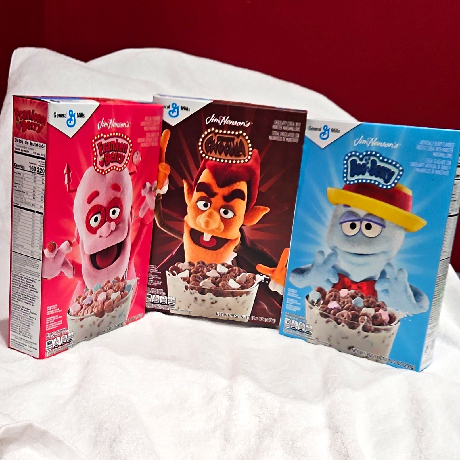  Jim Henson General Mills  Monster Cereal  Franken Berry Count Chocula Boo Berry