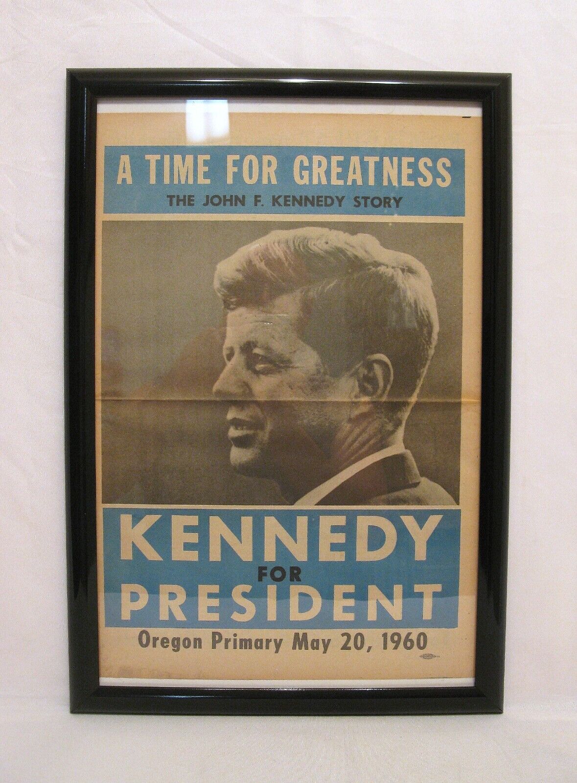 John F Kennedy Oregon Newspaper Flyer Original May 10 1960 Primary Poster Insert