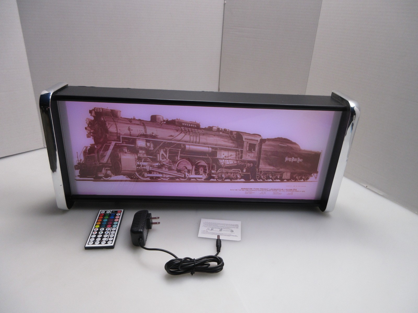 Nickel Plate Road Berkshire LED Display lighted sign lightbox Wall Hanging Light Nickel Plate Road Berkshire LED Display lighted sign lightbox Wall Hanging Light