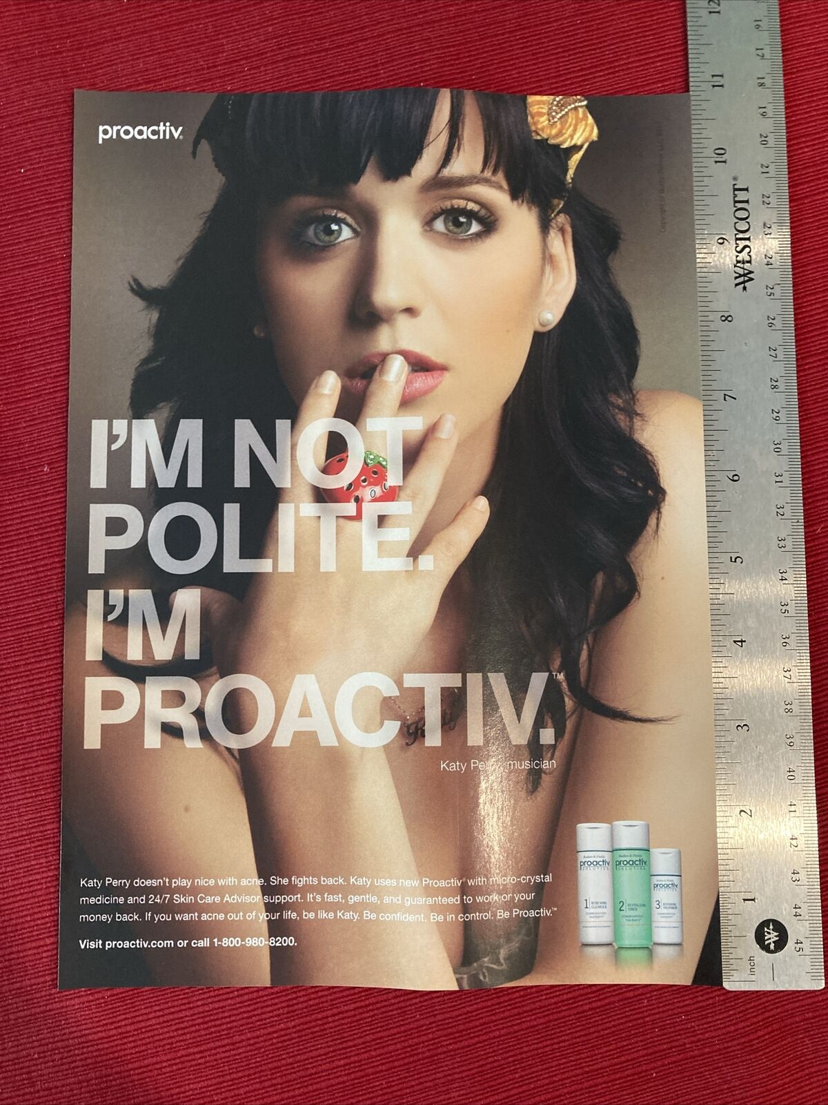 Katy Perry for Proactiv 2010 Print Ad - Great To Frame
