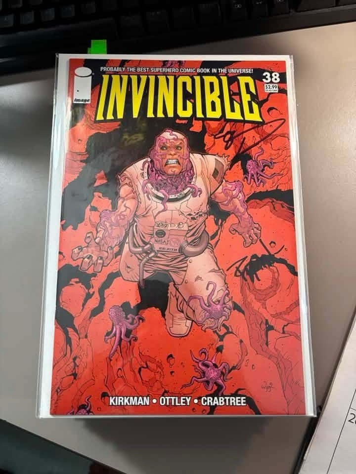 Invincible #38 Rare Double Signed KIRKMAN And Ottley Image Comics 2006 VFNM
