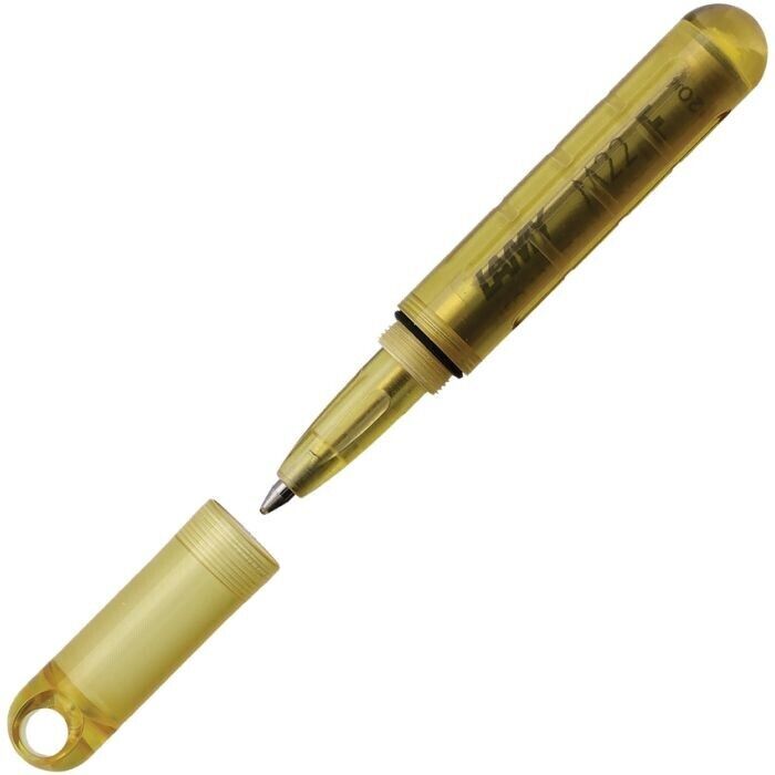 Maratac Pen-Go Pen Ultem Lamy M22 Black Medium Refill Lanyard Hole Made in USA