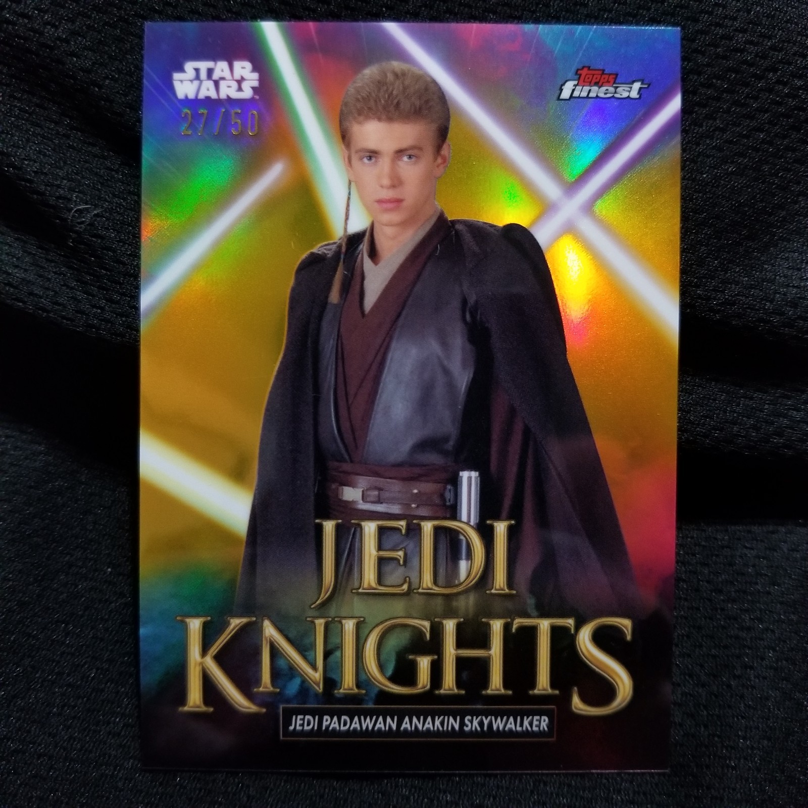 2025 Topps Smugglers Outpost ANAKIN SKYWALKER Jedi Knights Gold Refractor #/50 2025 Topps Smugglers Outpost ANAKIN SKYWALKER Jedi Knights Gold Refractor #/50