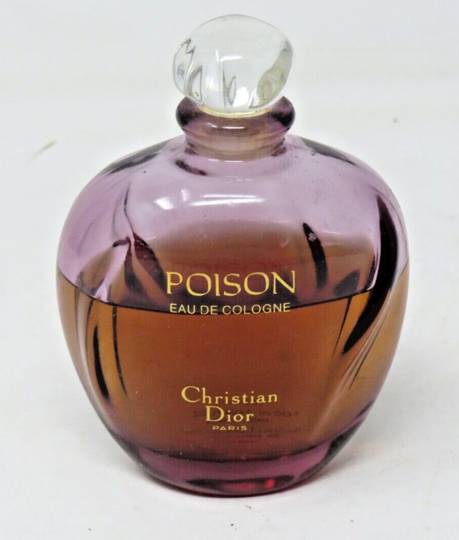 Vintage Poison Christian Dior Paris 3.4 oz Eau De Cologne Splash 75% Full