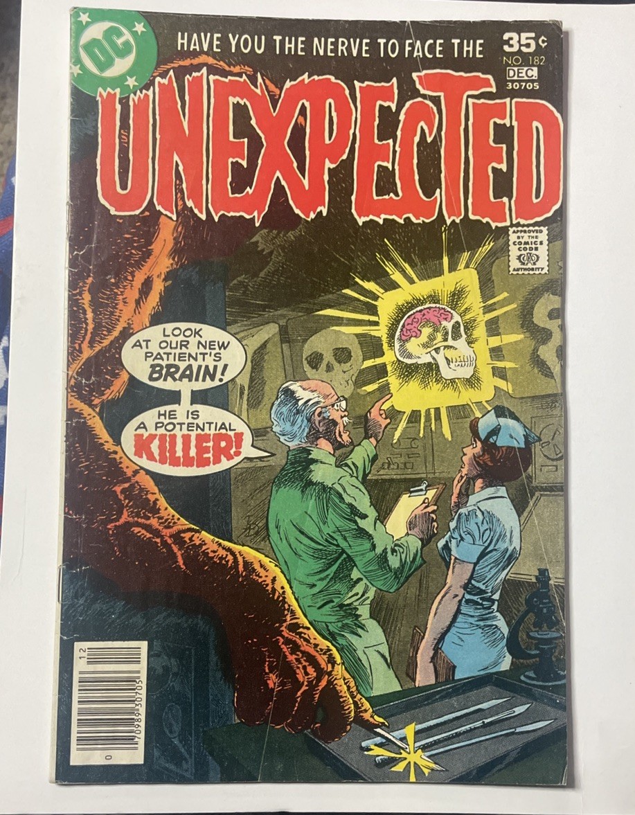 Unexpected #182 Vol.22 DC Comics-Dec 1977 Horror Comic.  CLEAR PICTURES. Unexpected #182 Vol.22 DC Comics-Dec 1977 Horror Comic.  CLEAR PICTURES.