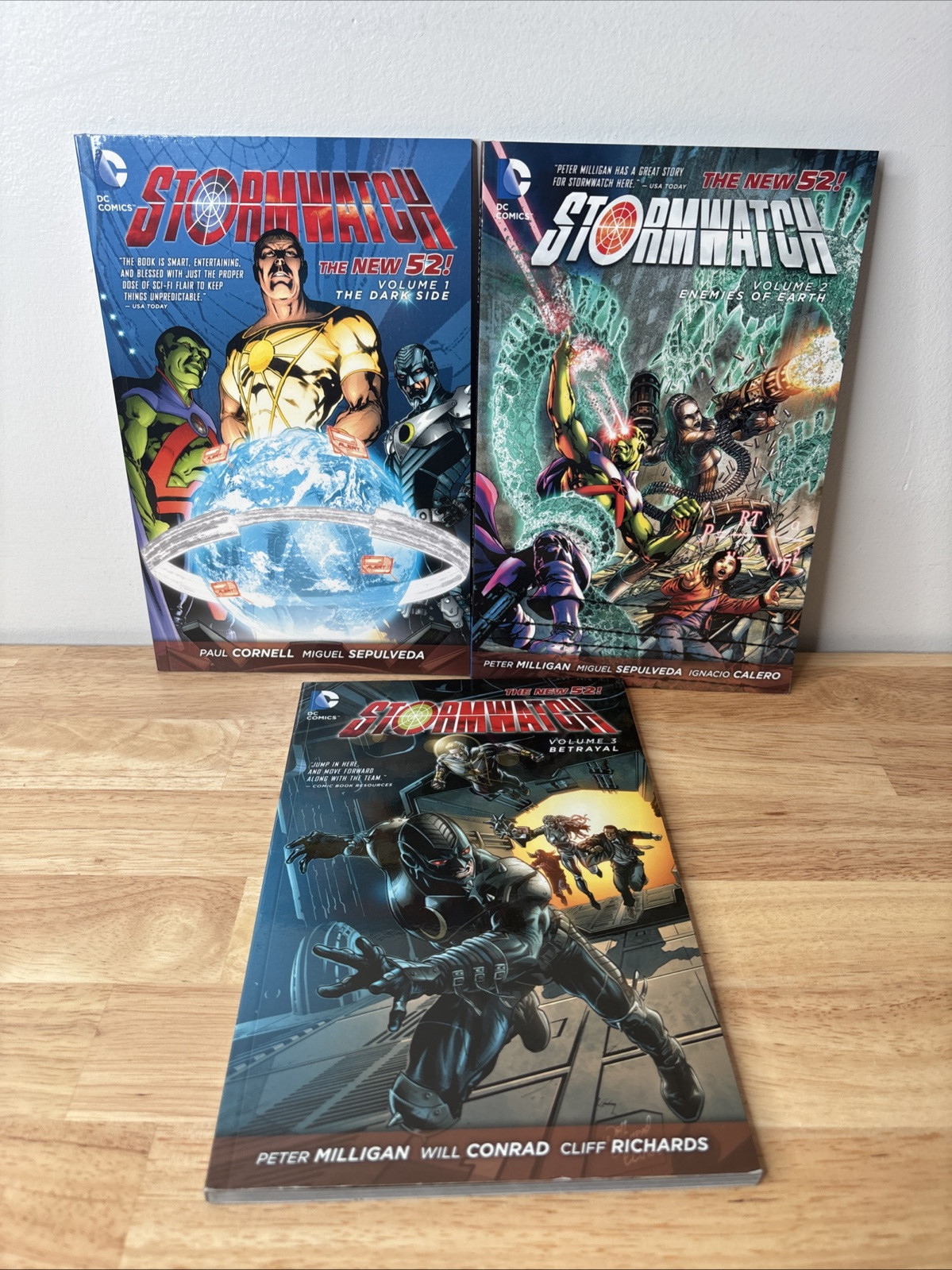 STORMWATCH VOL 1 2 3 THE DARK SIDE, ENEMIES OF EARTH, BETRAYAL DC