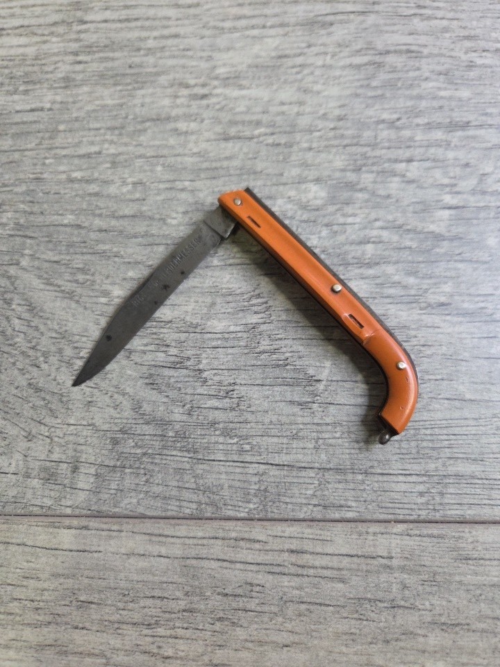 Vintage Rich A Herder Solingen Germany Folding Pruning Knife Good Snap No Wobble