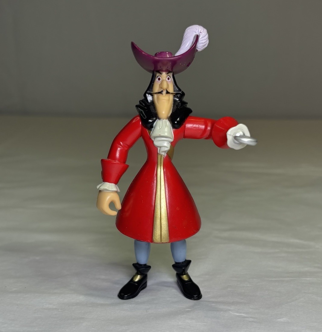 Disney Store Peter Pan Hook Action Figure Mattel 1993 Disney Store Peter Pan Hook Action Figure Mattel 1993
