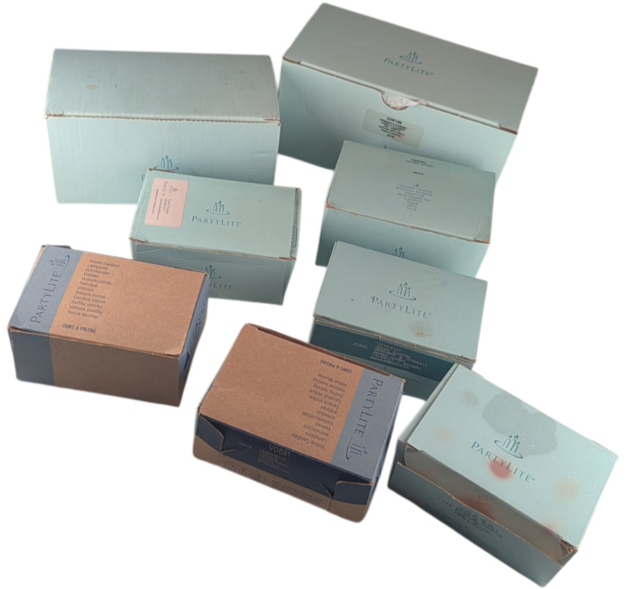 PartyLite Candle Lot 37 Votive Tealight Ball Lemongrass Cinnamon Boxed PartyLite Candle Lot 37 Votive Tealight Ball Lemongrass Cinnamon Boxed