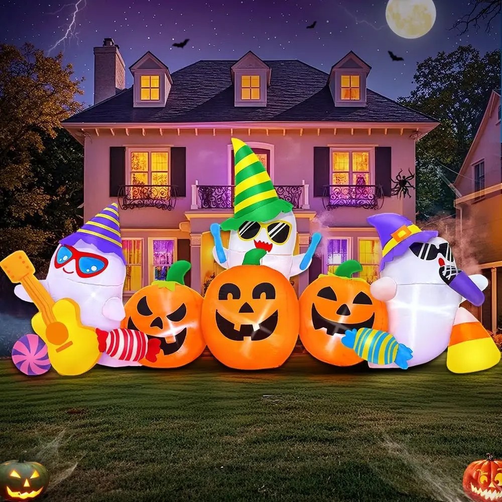 8FT Halloween Inflatable Decorations Outdoor, Halloween Decoration Outdoor Infla