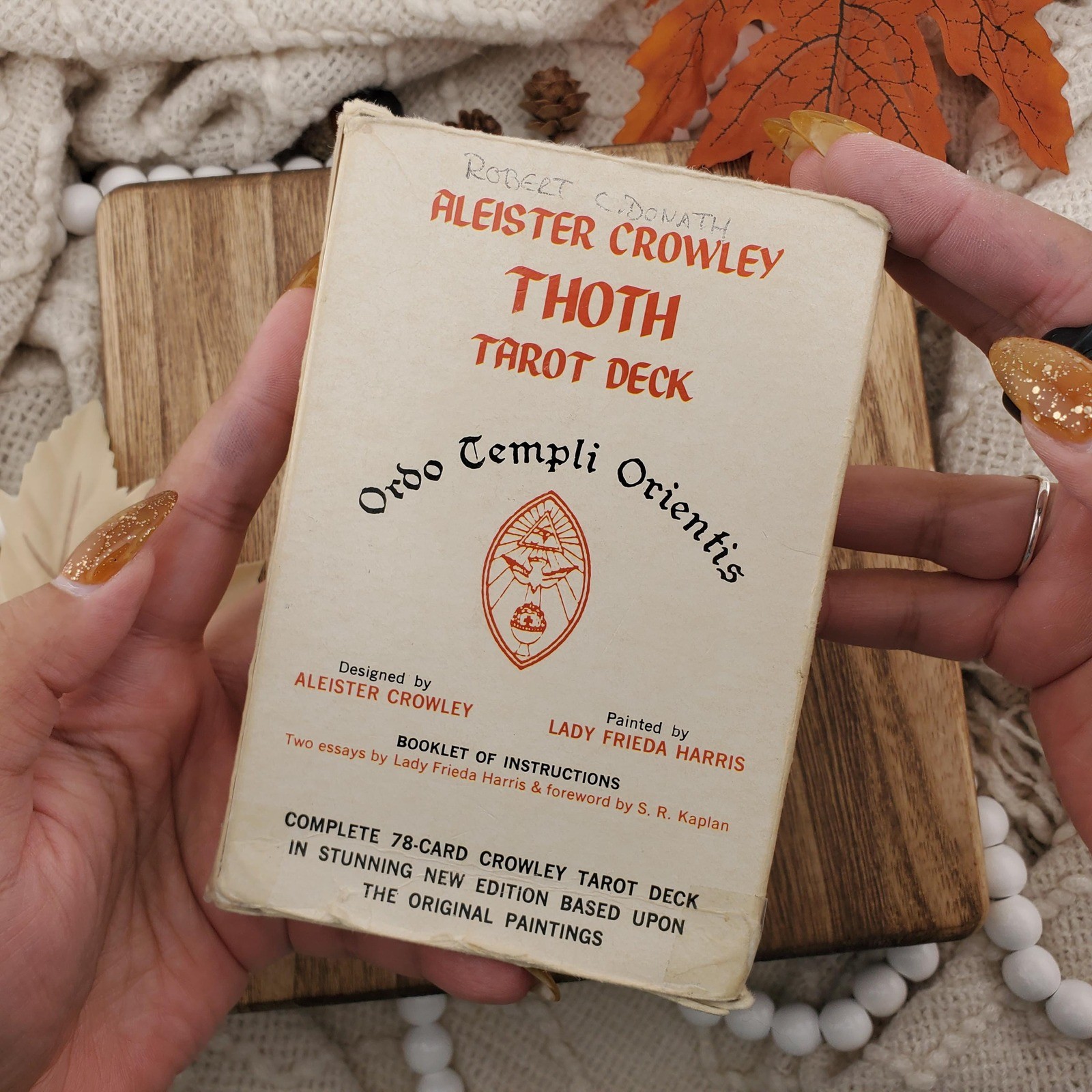Aleister Crowley Thoth Tarot Deck Cards 78 Card Complete Deck Vintage Greenie Aleister Crowley Thoth Tarot Deck Cards 78 Card Complete Deck Vintage Greenie