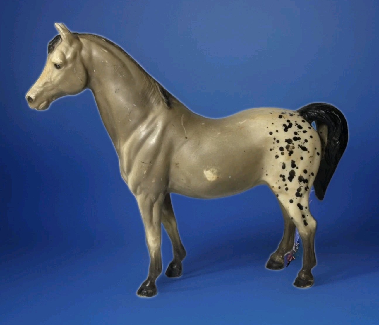 Vintage Breyer 1960's 38 Speck Family Arabian Mare Gray Appaloosa 9" Vintage Breyer 1960's 38 Speck Family Arabian Mare Gray Appaloosa 9"