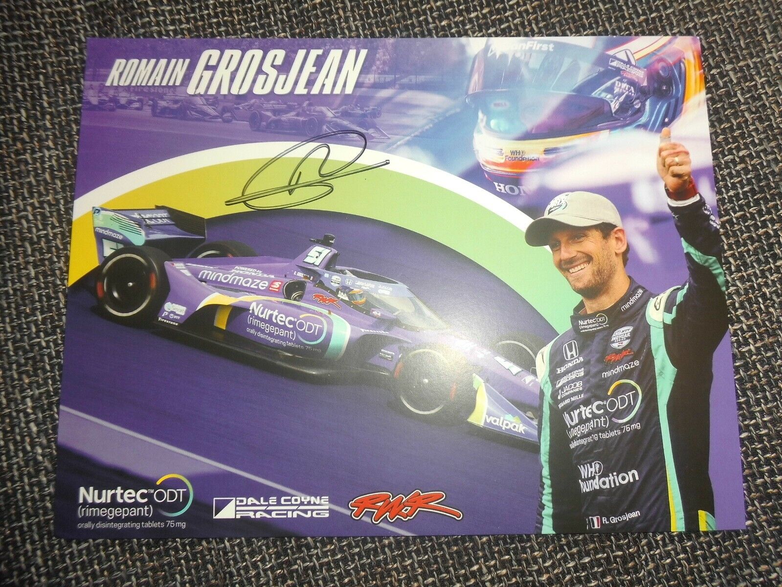 Original Romain Grosjean XXL Formula 1, Motor Sports