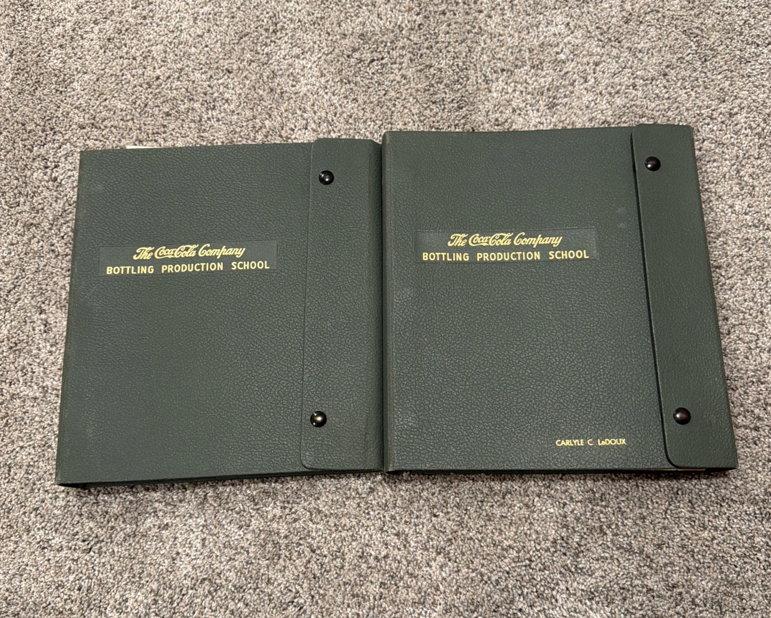 Vintage 1950 Coca-Cola Bottling Production School Manuals Rare Technical Books